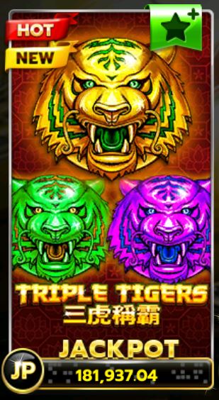 SLOTXO รีวิวเกมส์สล็อต Triple Tigers 2021 | Free รับโบนัส100