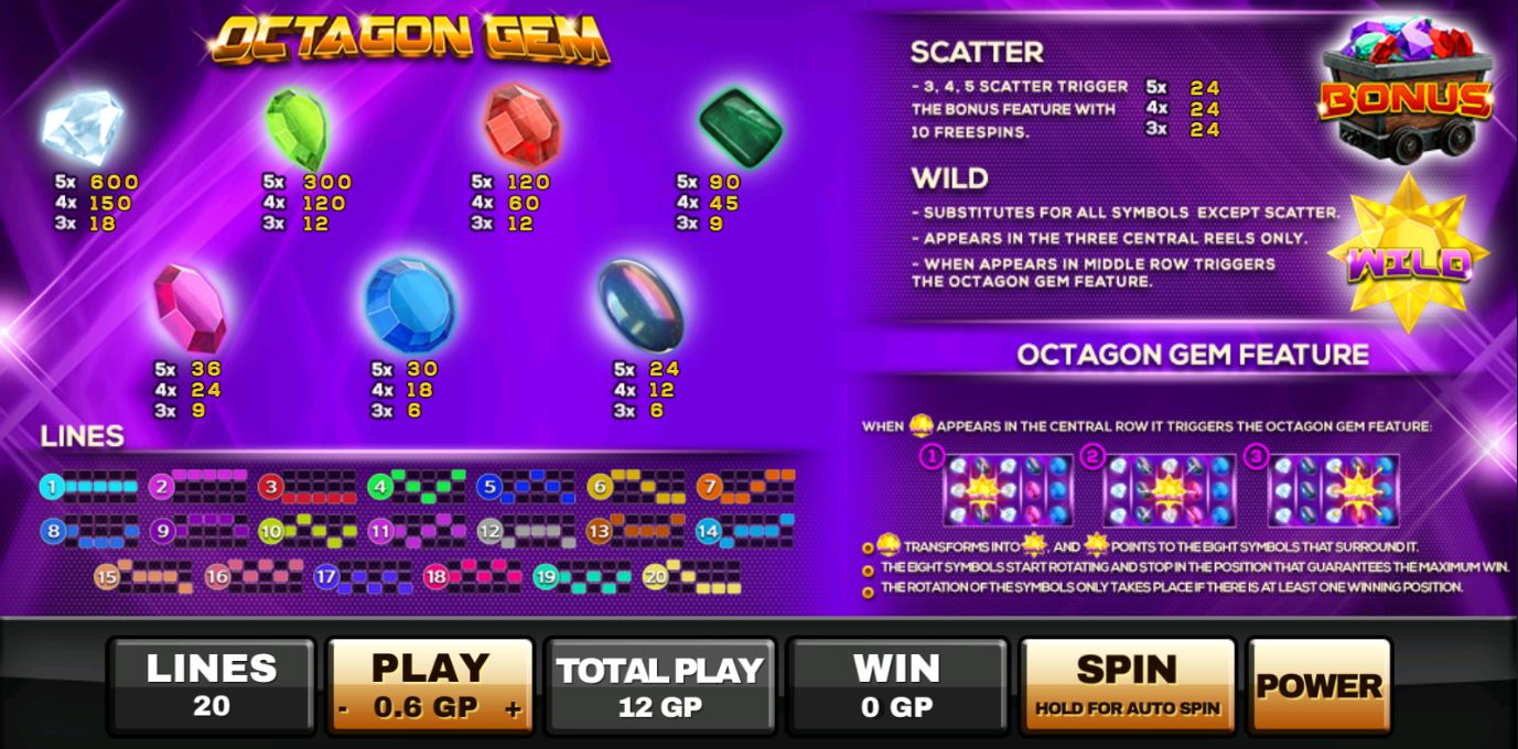 Slot xo-Octagon-gem-4